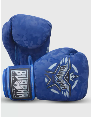 Buddha Army Blue Boxing Gloves. Maximum protection and comfort.