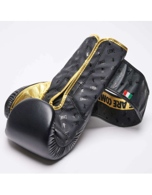 Leone 1947 DNA Black Boxing Gloves | Genuine Leather, No Shock Technology and Premium Design.