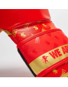 Guantes de Boxeo Leone 1947 DNA Rojo y Dorado | Piel Natural, Tecnología NO SHOCK y Ajuste Profesional para Boxeo y Kick boxing