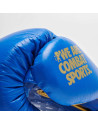 Leone 1947 DNA Blue and Gold Boxing Gloves | Genuine Leather, NO SHOCK Technology and Premium Boxing Design.