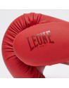 Guantes de Boxeo Leone 1947 Tone X Rojo | Diseño Tono sobre Tono, Tecnología NO SHOCK y Confort Ligero para Boxeo