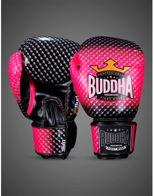 Buddha Titanium Rosa y Negro. Guantes para Entrenamientos Intenso.