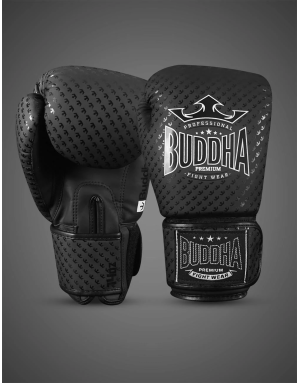 Buddha Titanium Negro Mate. Guantes Sobrios y Resistentes para Boxeo.