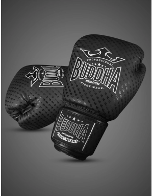 Buddha Titanium Negro Mate. Guantes Sobrios y Resistentes para Boxeo.
