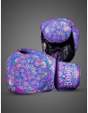 Buddha Mandala Purple Gloves. Professional performance with GS-3 protection.