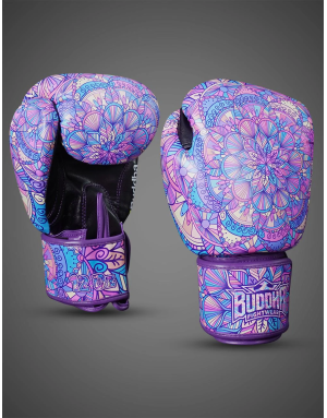 Buddha Mandala Purple Gloves. Professional performance with GS-3 protection.