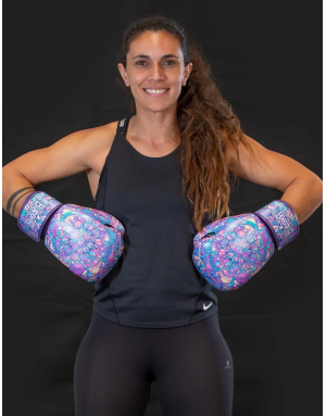 Guantes Buddha Mandala Morado. Rendimiento Profesional con Protección GS-3.