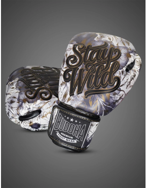 Buddha Stay Wild gloves. Exclusive floral design and GS-3 protection.