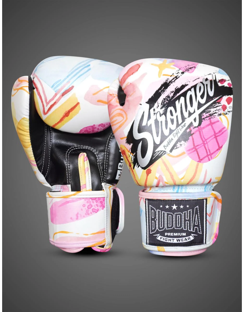 Guantes Buddha Stronger. Diseño Abstracto y Protección GS-3 Profesional.
