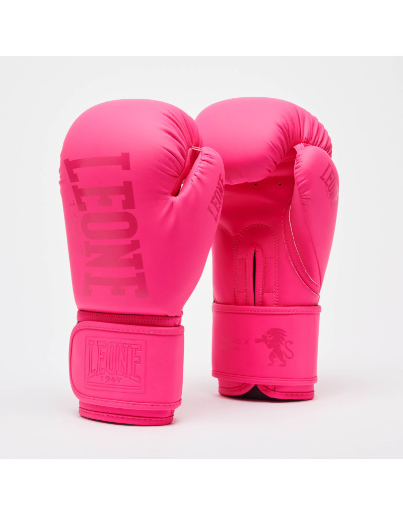 Guantes de Boxeo Leone 1947 Tone X Fucsia GN058 | Diseño Femenino, Tecnología NO SHOCK y Ajuste para Manos Pequeñas