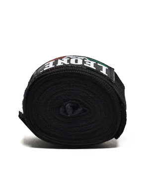 Leone 1947 Boxing Bandages, 2.5m, Black | Il Coliseum