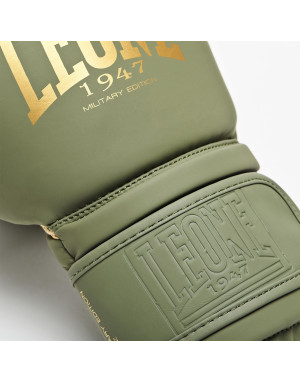 Leone 1947 IDOL Military Green Boxing Gloves | Lightweight PU, NO SHOCK, for Boxing, Kickboxing and Muay Thai