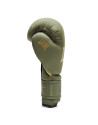Guantes de Boxeo Leone 1947 IDOL Verde Militar | PU Ligero NO SHOCK para Boxeo, Kick Boxing y Muay Thai