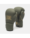 Guantes de Boxeo Leone 1947 IDOL Verde Militar | PU Ligero NO SHOCK para Boxeo, Kick Boxing y Muay Thai
