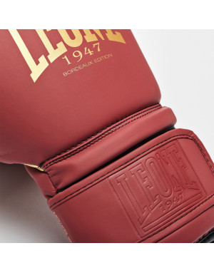 Guantes Muay Thai Leone 1947 IDOL Burdeos | PU Ligero con NO SHOCK para Boxeo, Kick Boxing y K1