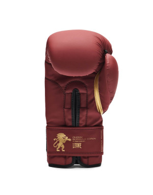 Leone 1947 IDOL Burgundy Muay Thai Gloves | Lightweight PU with NO SHOCK for Boxing, Kickboxing and K1