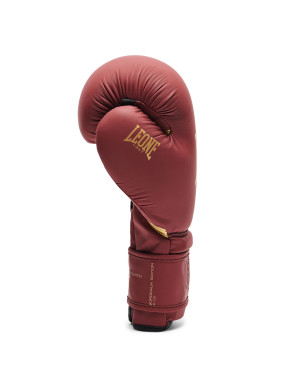 Leone 1947 IDOL Burgundy Muay Thai Gloves | Lightweight PU with NO SHOCK for Boxing, Kickboxing and K1