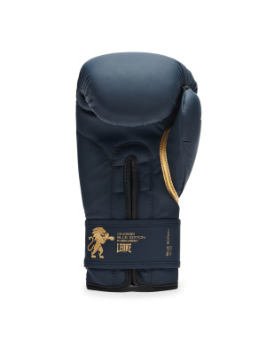 Guantes Boxeo Leone 1947 IDOL Azul Marino | PU Ligero con NO SHOCK para Muay Thai, Kick Boxing y Sparring