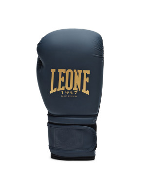 Guantes Boxeo Leone 1947 IDOL Azul Marino | PU Ligero con NO SHOCK para Muay Thai, Kick Boxing y Sparring