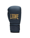 Guantes Boxeo Leone 1947 IDOL Azul Marino | PU Ligero con NO SHOCK para Muay Thai, Kick Boxing y Sparring