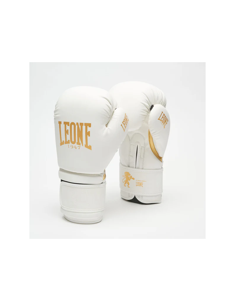 Leone 1947 IDOL White Boxing Gloves | Lightweight PU with NO SHOCK, 10 oz, Women's, Kickboxing, Muay Thai and Sparring