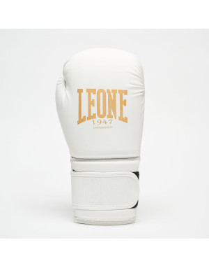 Guantes Boxeo Leone 1947 IDOL Blanco | PU Ligero con NO SHOCK, 10 oz M Mujer, Kick Boxing, Muay Thai y Sparring