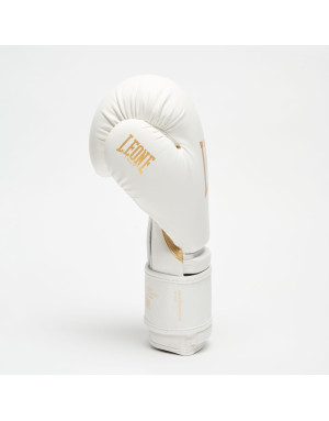 Leone 1947 IDOL White Boxing Gloves | Lightweight PU with NO SHOCK, 10 oz, Women's, Kickboxing, Muay Thai and Sparring