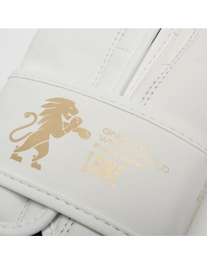 Guantes Boxeo Leone 1947 IDOL Blanco | PU Ligero con NO SHOCK, 10 oz M Mujer, Kick Boxing, Muay Thai y Sparring