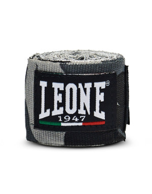 Leone 1947 Camouflage Grey Boxing Bandages, 3.5 m | Semi-elastic cotton, hand and wrist protection