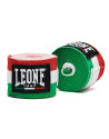Vendas de Boxeo Leone 1947 3,5m Tricolor Italia | Il Coliseum| Algodón Semi-elástico con Velcro Diseñas para Boxeo y Muay thai