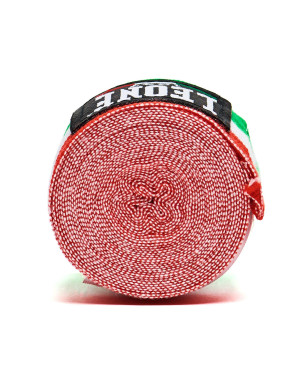 Leone 1947 3.5m Italian Tricolour Boxing Bandages | Il Coliseum | Semi-elastic cotton with Velcro, designed for boxing and Muay