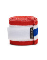 Leone 1947 Boxing Wraps, 3.5 m, Thai Flag | Muay Thai and Combat Sports, Semi-elastic cotton with Velcro