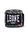 Vendas de Boxeo Leone 1947 3,5 m Maorí | Algodón Semi-elástico con Velcro | Diseño edición especial profesional