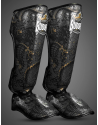 Espinilleras Buddha Dragon Negras | Muay Thai, Kick Boxing y MMA