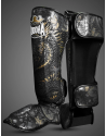 Black Buddha Dragon Shin Guards | Muay Thai, Kickboxing and MMA