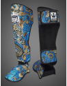 Espinilleras Buddha Dragon Azules | Muay Thai, Kick Boxing y MMA