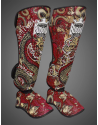 Red Buddha Dragon Shin Guards | Muay Thai, Kickboxing and MMA