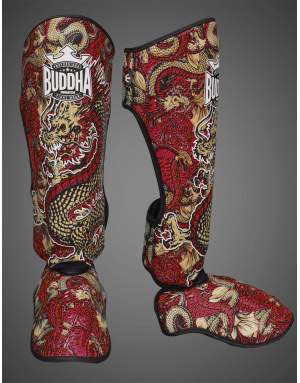 Red Buddha Dragon Shin Guards | Muay Thai, Kickboxing and MMA