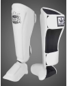 Espinilleras Buddha Epic Blancas para MMA y Muay Thai - Protege y Entrena con Estilo