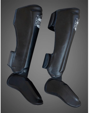 Buddha Epic Black Shin Guards for Pro Training – Maximum Protection and Style