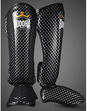 Espinilleras Buddha Titanium Negras para MMA y Muay Thai – Entrena Seguro y con Estilo