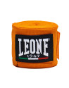 Leone 1947 Orange Boxing Bandages, 3.5 m | Semi-elastic protective bandages for boxing, Muay Thai and MMA