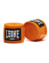 Leone 1947 Orange Boxing Bandages, 3.5 m | Semi-elastic protective bandages for boxing, Muay Thai and MMA
