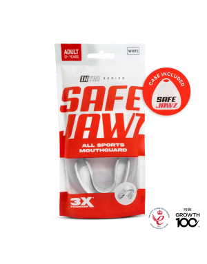 Protector Bucal Safejawz Intro Series Blanco | Ajuste Seguro y Protección Deportiva