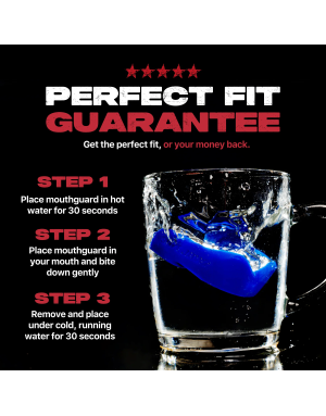 Safejawz Intro Series Blue – A Safe and Customisable Mouthguard for Boxing, Muay Thai and MMA