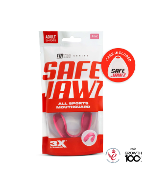 Safejawz Intro Series Rosa – Protector Bucal Remodelable para Mujeres y Jóvenes en Boxeo y MMA