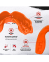 Safejawz Intro Series Fluorescent Orange – Adjustable and Secure Mouthguard for Boxing and MMA Training