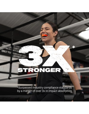 Safejawz Intro Series Naranja Fluor – Bucal Ajustable y Seguro para Entrenamientos de Boxeo y MMA