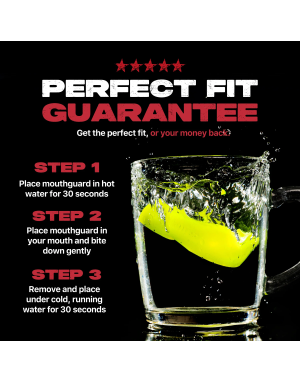 Safejawz Intro Series Amarillo Fluor – Protector Bucal Ajustable y Seguro para Boxeo, Muay Thai y MMA