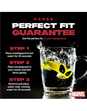Protector Bucal Safejawz Marvel Wolverine – Doble Capa, Ajuste Fluid Fit™ y Máxima Protección en Deportes de Contacto